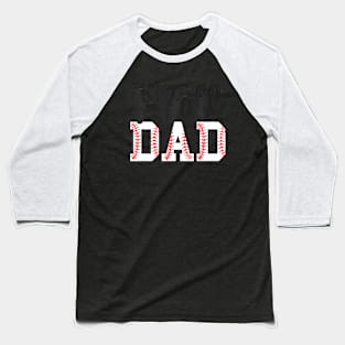 T-ball Dad Cute Groovy Loud  And Proud Dad Father's Day Baseball T-Shirt